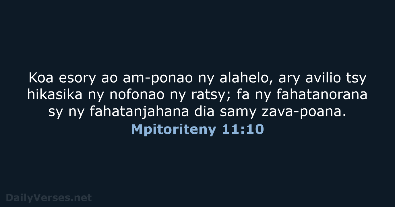 Mpitoriteny 11:10 - MG1865