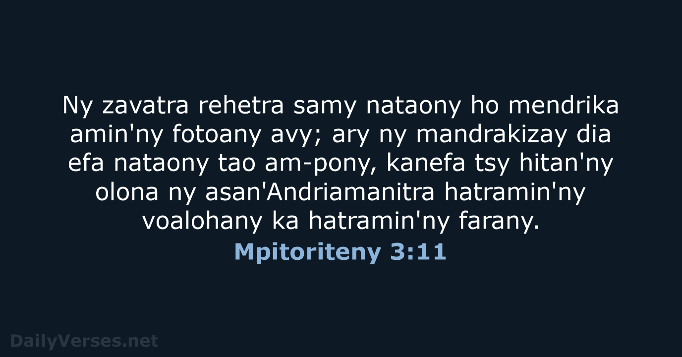 Mpitoriteny 3:11 - MG1865