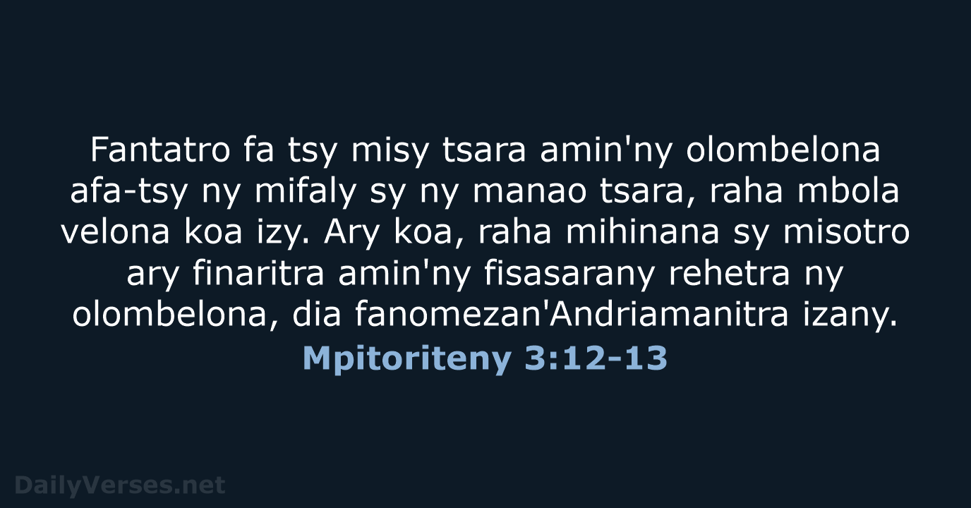 Mpitoriteny 3:12-13 - MG1865
