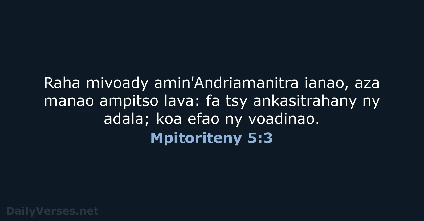 Mpitoriteny 5:3 - MG1865