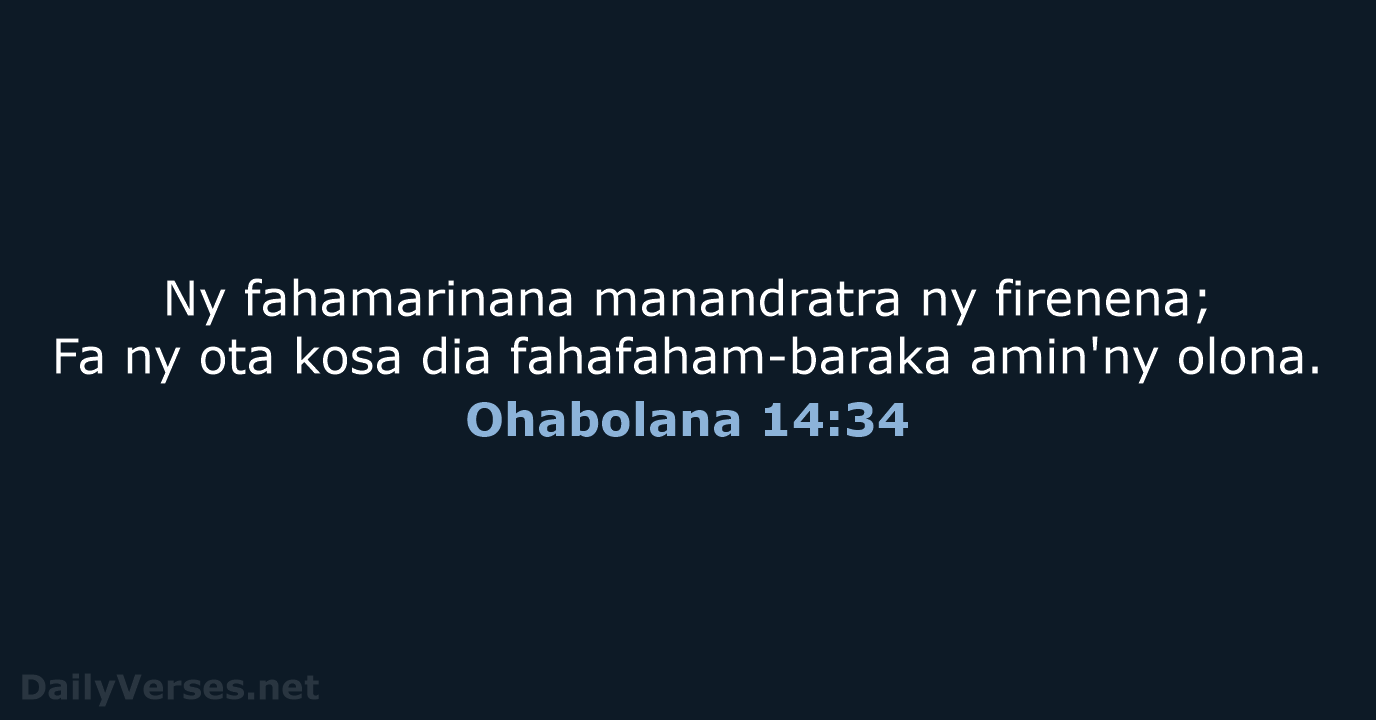 Ohabolana 14:34 - MG1865