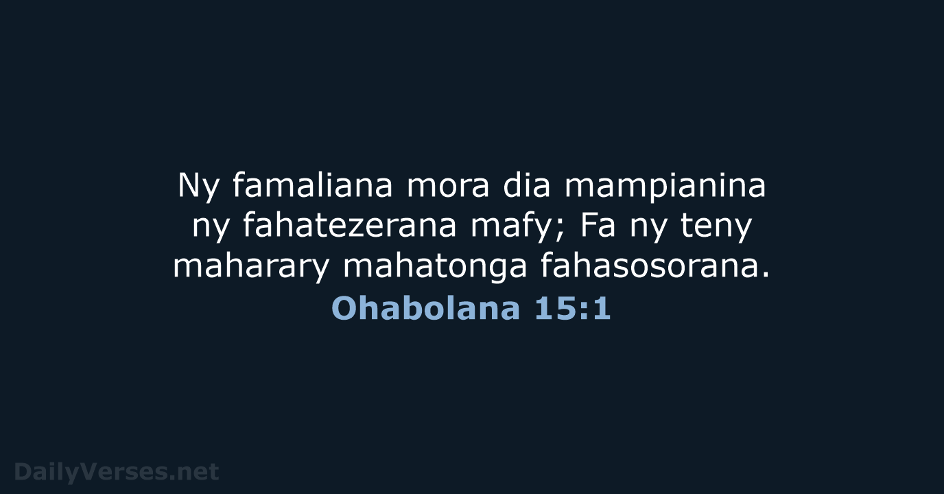 Ohabolana 15:1 - MG1865