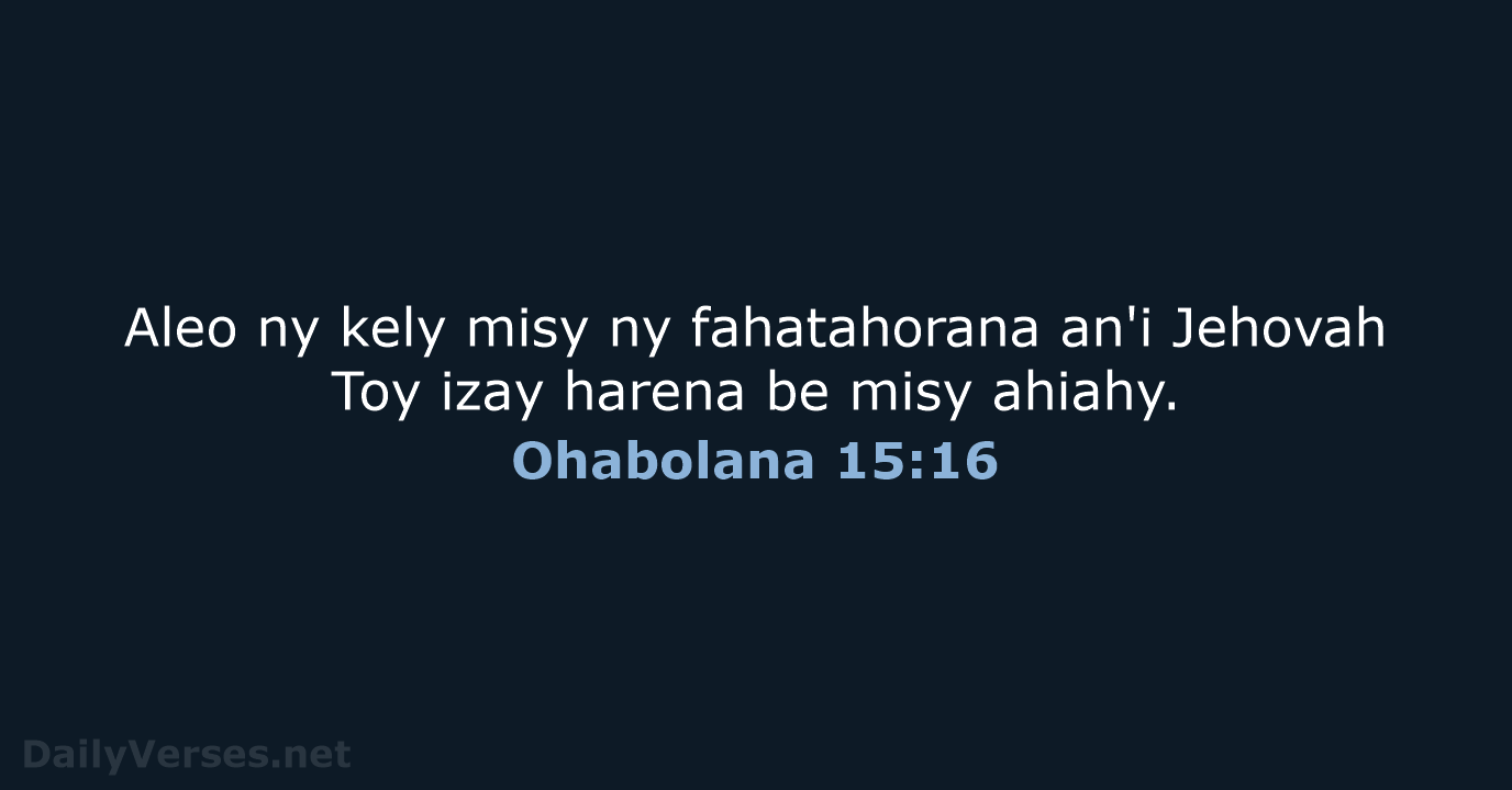 Ohabolana 15:16 - MG1865