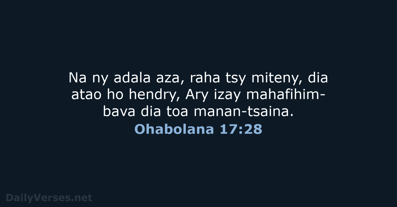 Ohabolana 17:28 - MG1865