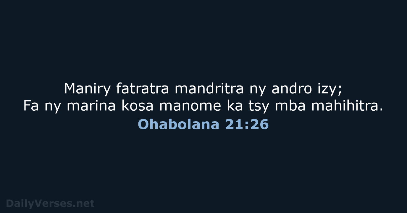 Ohabolana 21:26 - MG1865