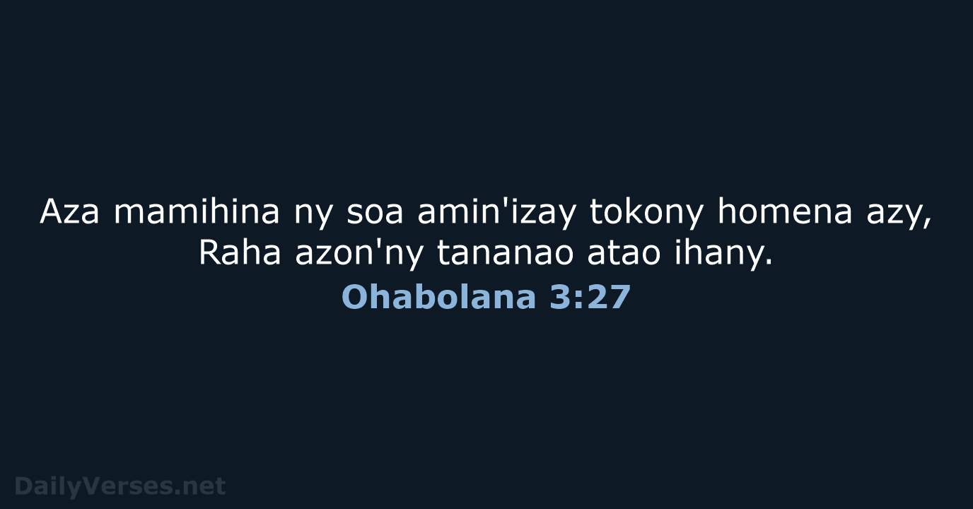 Ohabolana 3:27 - MG1865