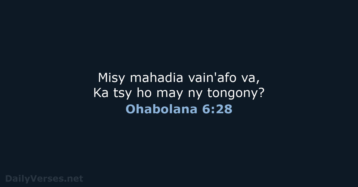 Ohabolana 6:28 - MG1865