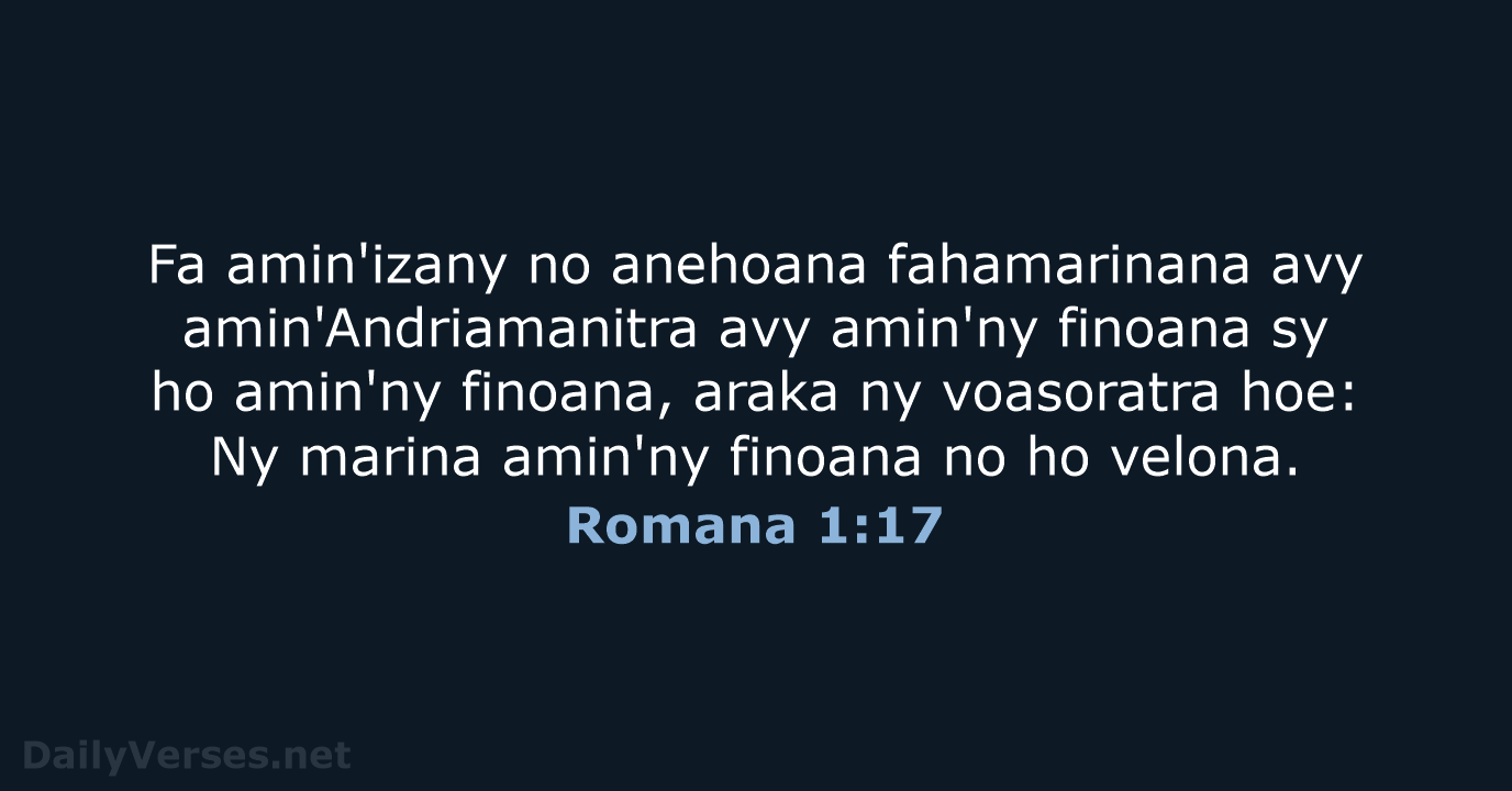 Romana 1:17 - MG1865