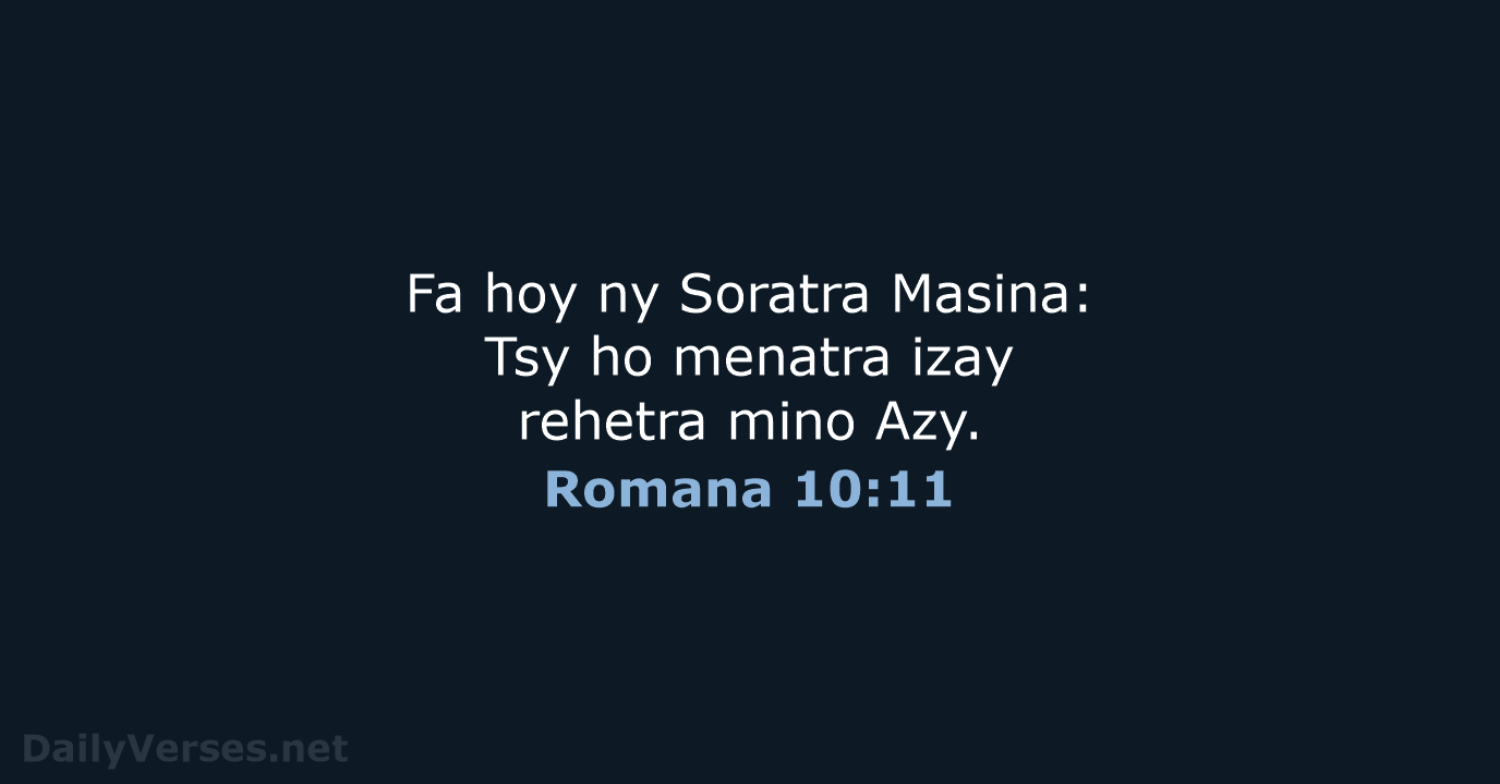 Romana 10:11 - MG1865