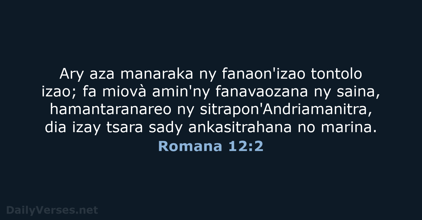 Romana 12:2 - MG1865