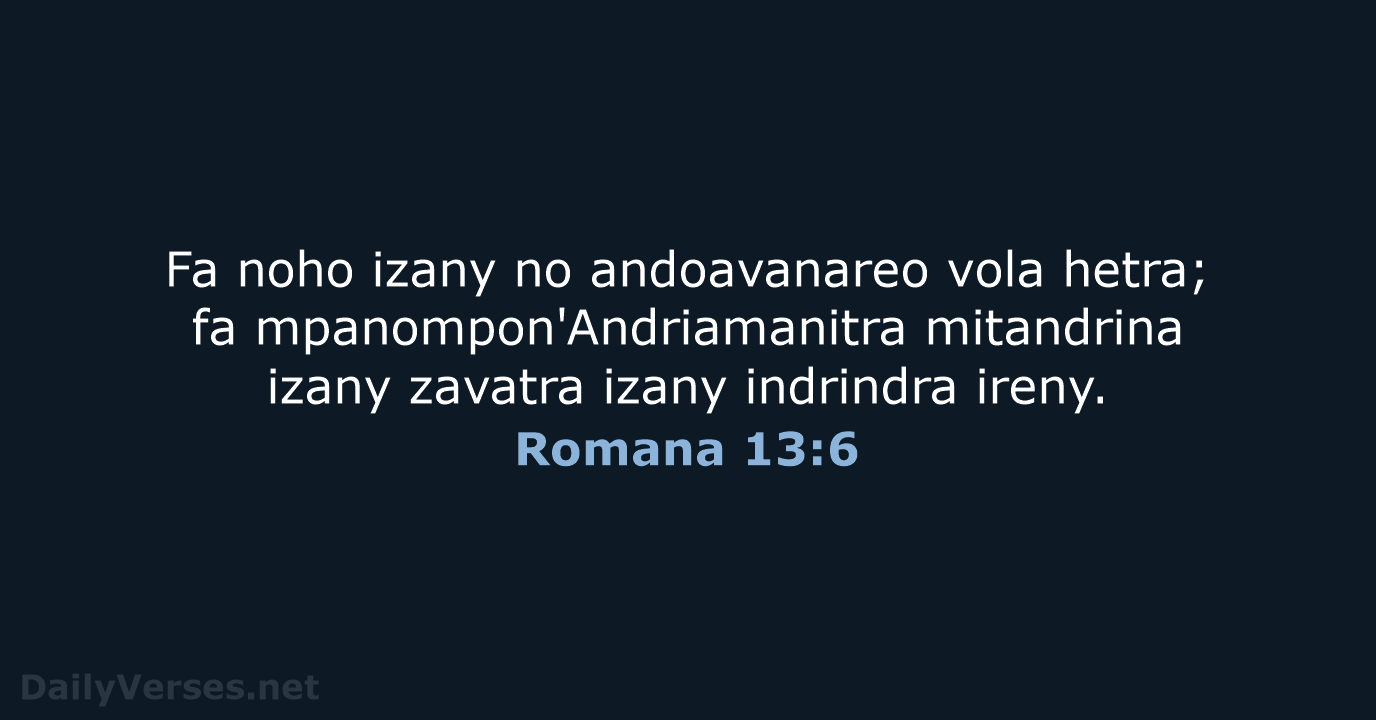Romana 13:6 - MG1865