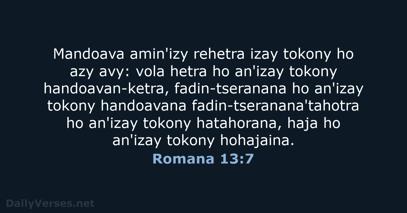Romana 13:7 - MG1865