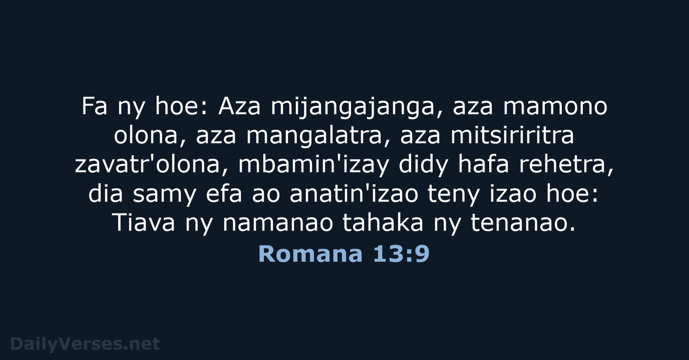 Romana 13:9 - MG1865