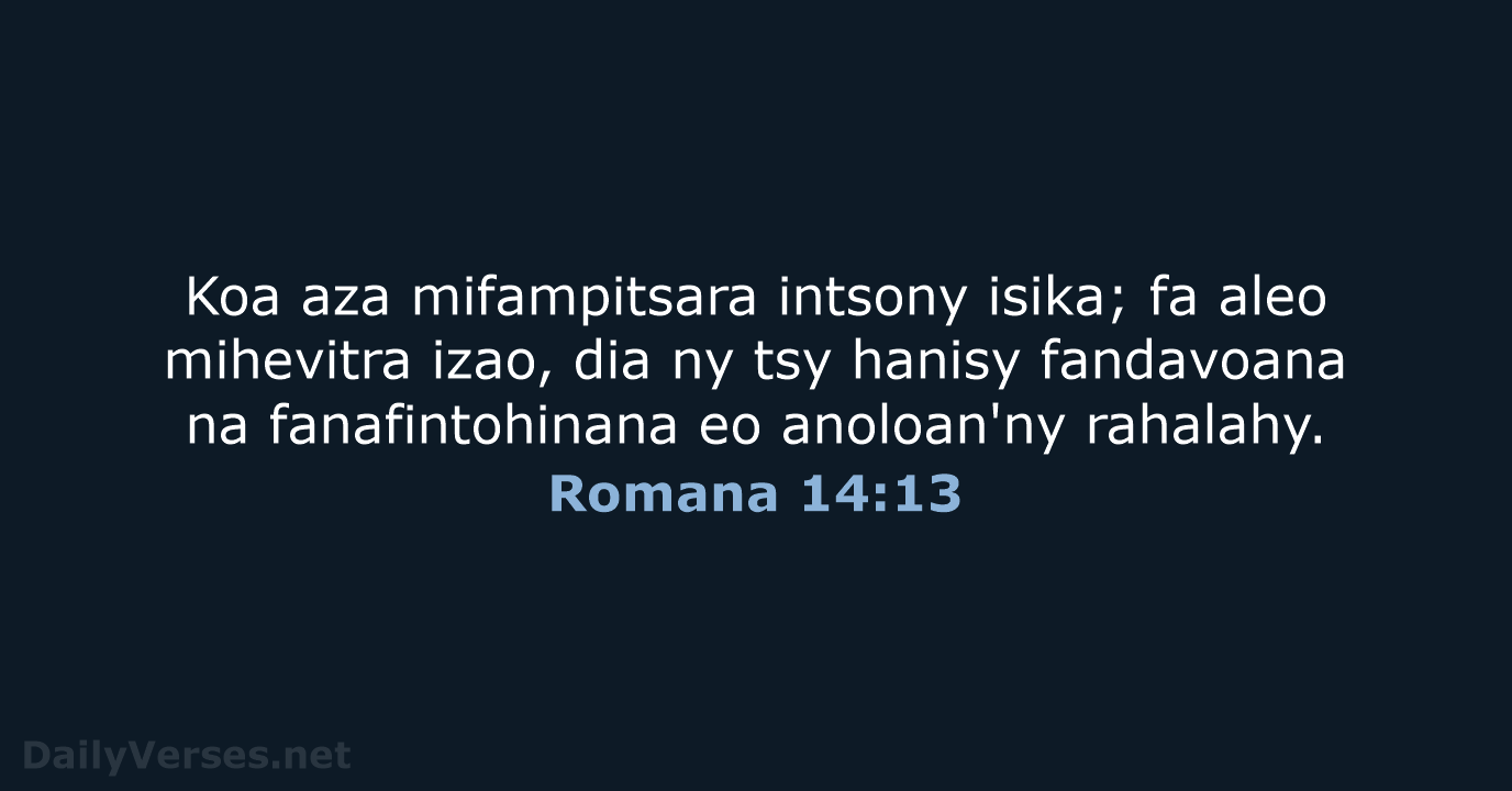 Romana 14:13 - MG1865