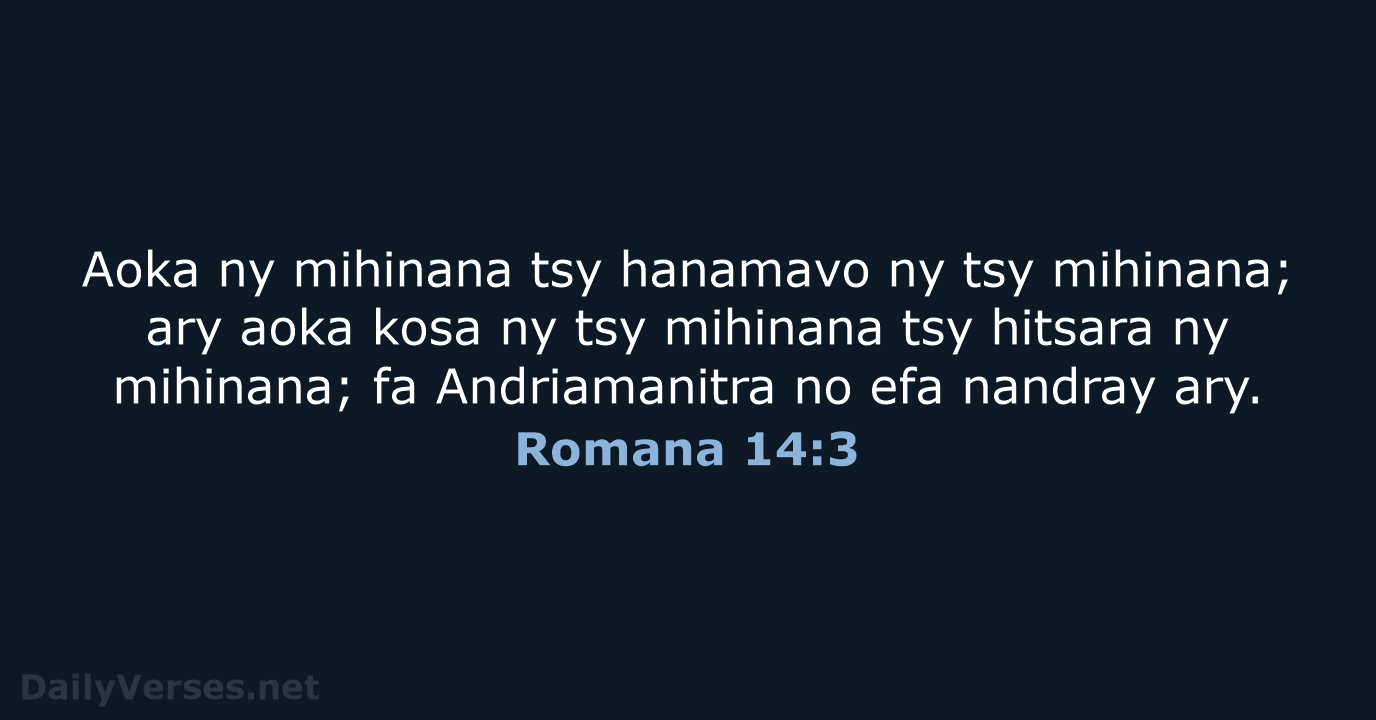 Romana 14:3 - MG1865