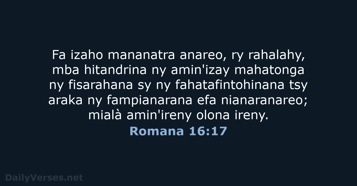Romana 16:17 - MG1865