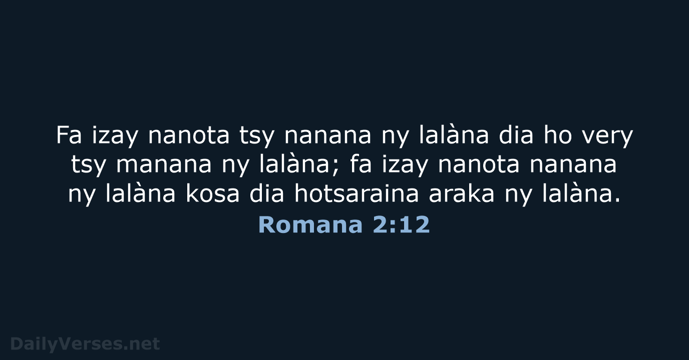 Romana 2:12 - MG1865