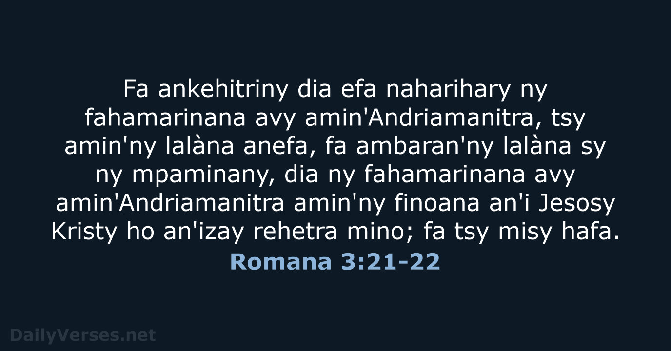 Romana 3:21-22 - MG1865