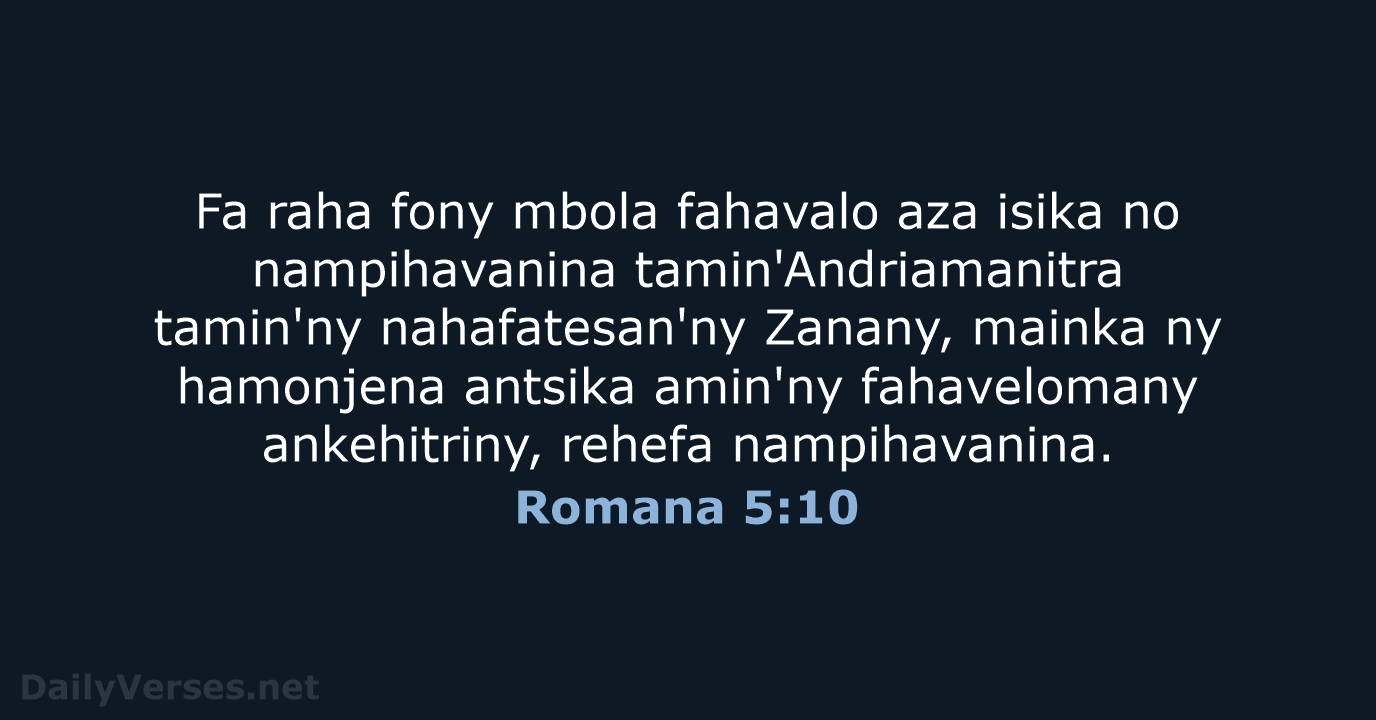Romana 5:10 - MG1865