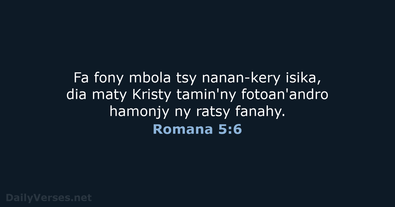 Romana 5:6 - MG1865