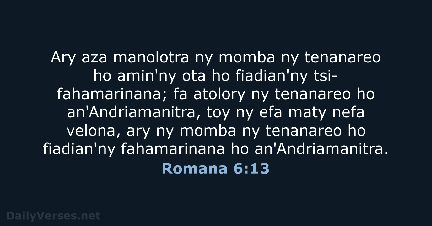 Romana 6:13 - MG1865