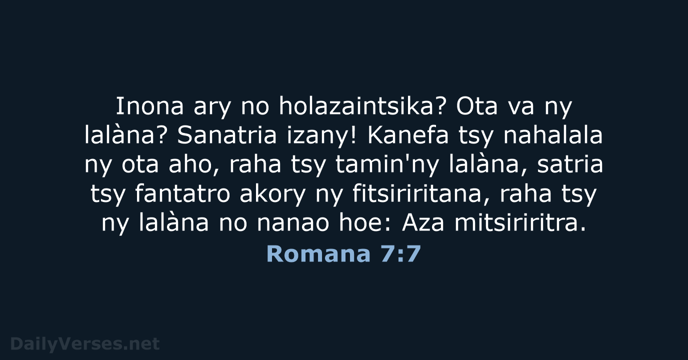 Romana 7:7 - MG1865