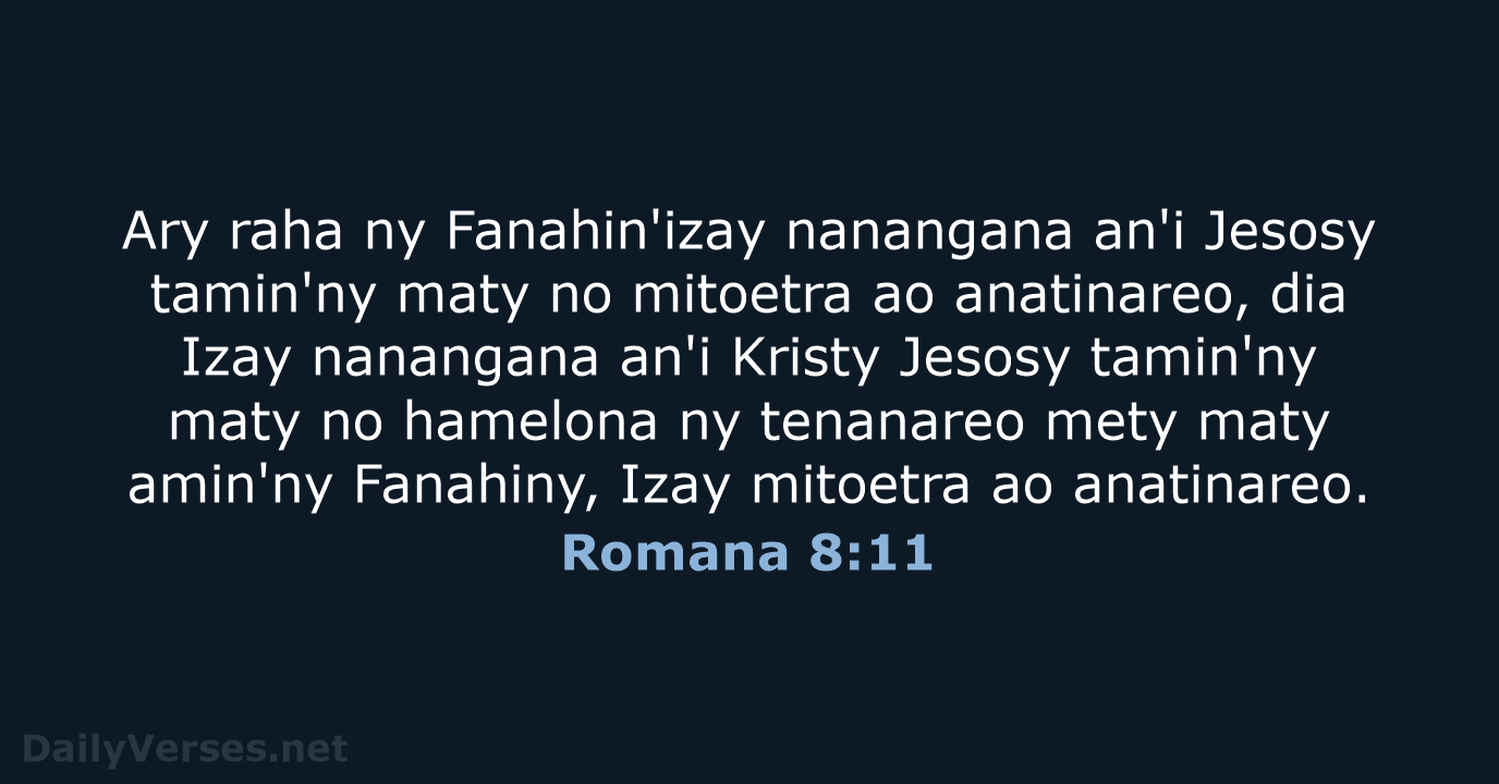 Romana 8:11 - MG1865