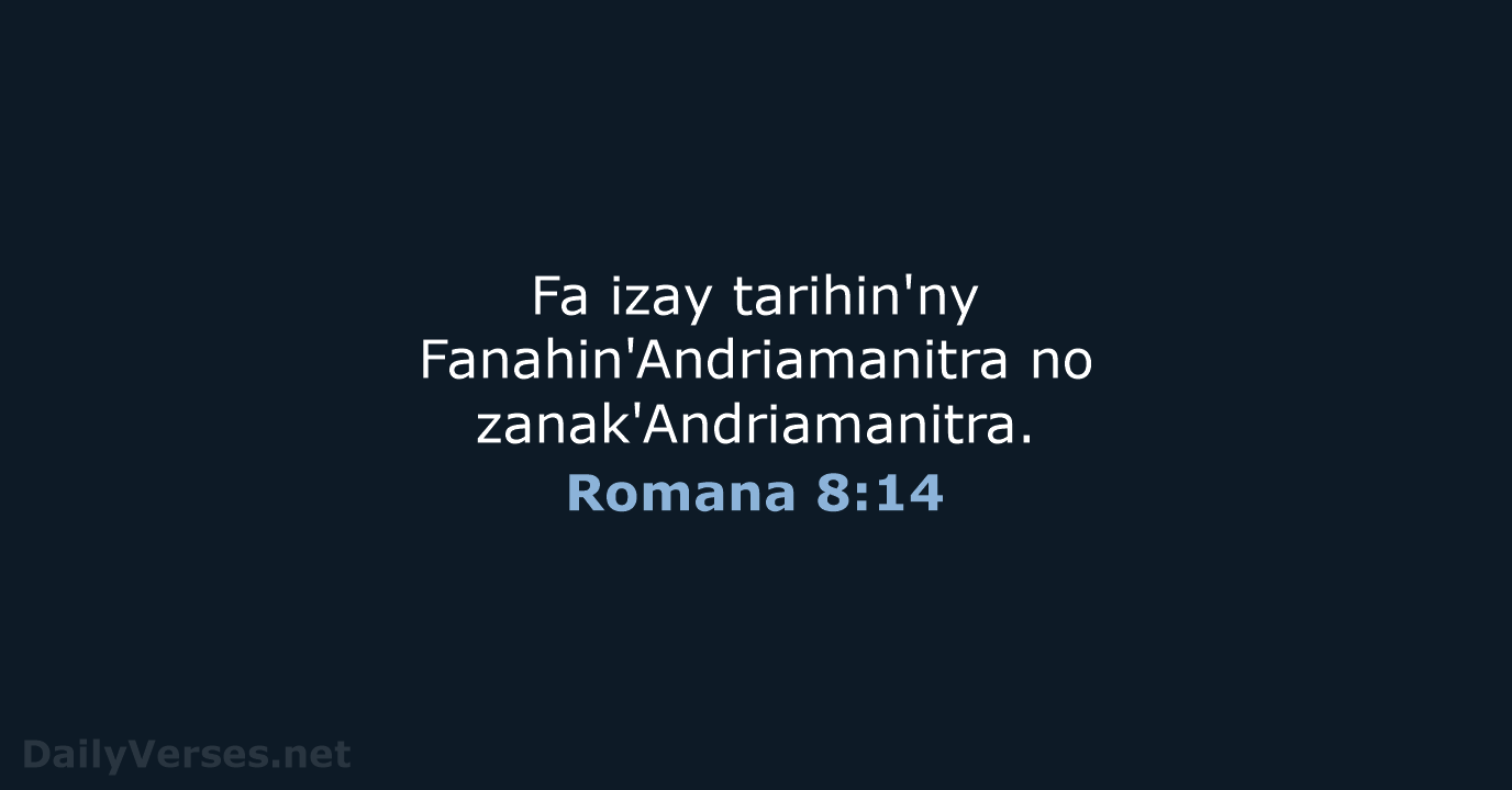 Romana 8:14 - MG1865