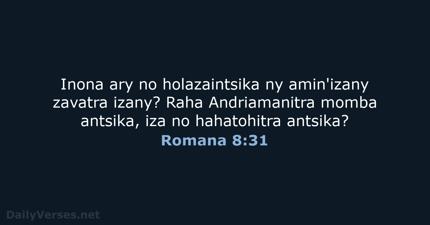 Romana 8:31 - MG1865