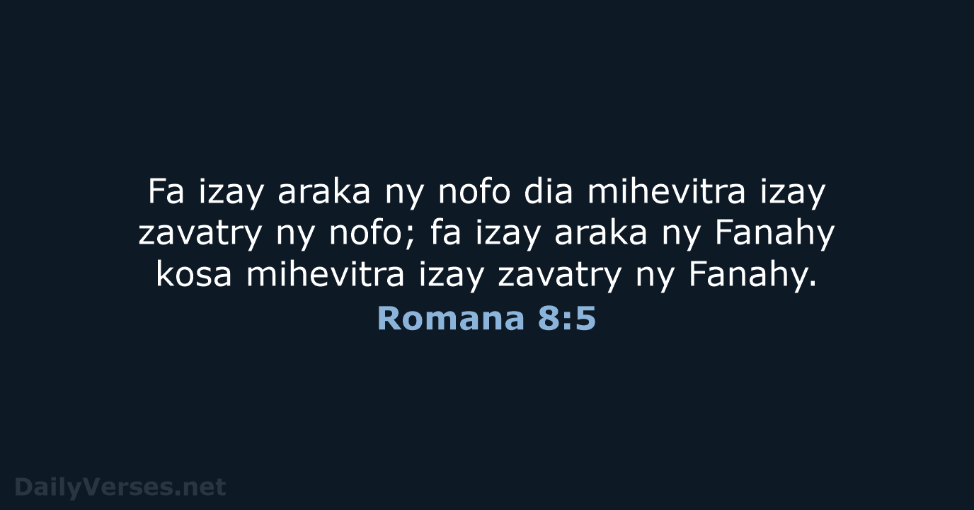 Romana 8:5 - MG1865