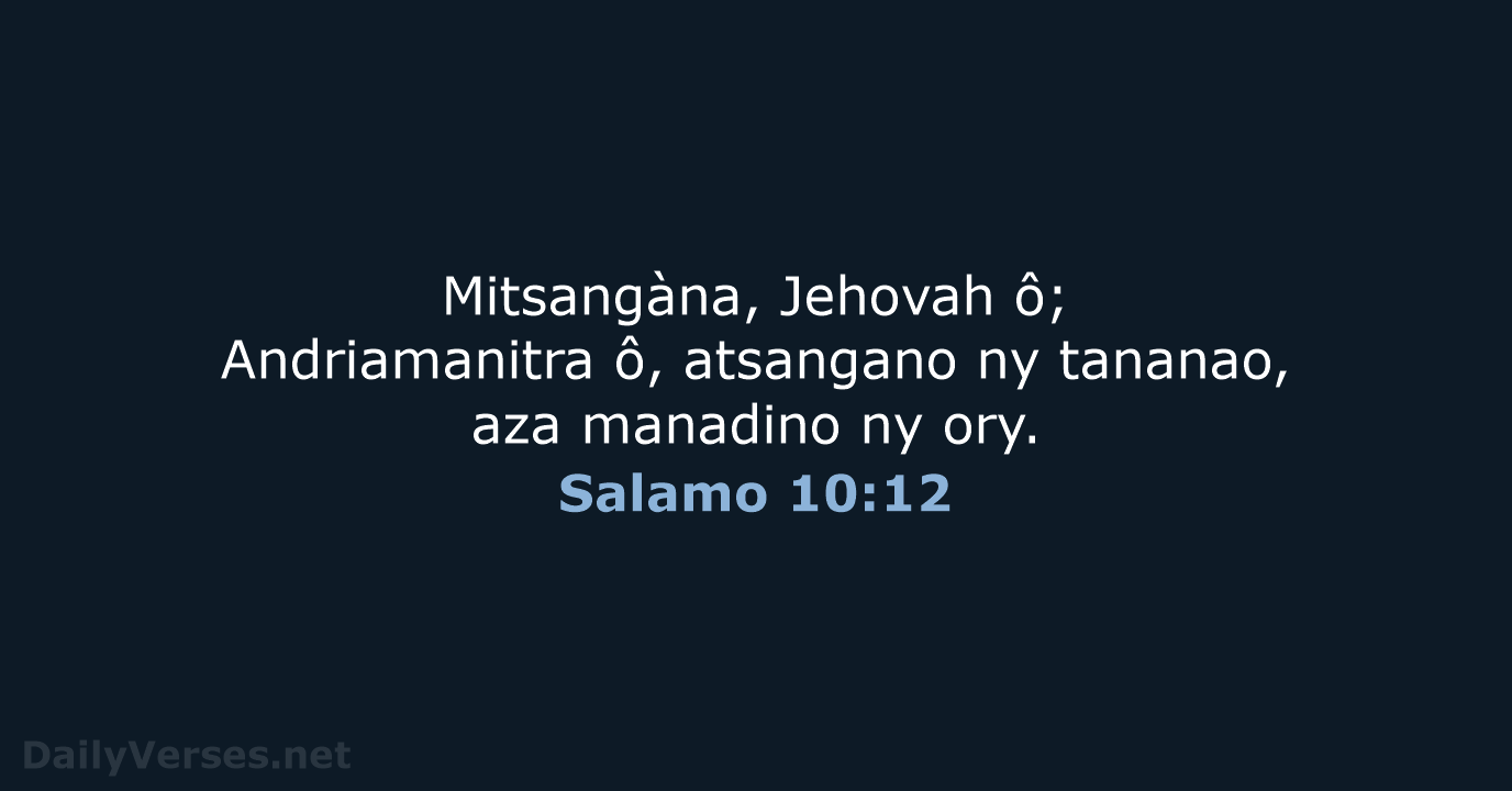 Salamo 10:12 - MG1865
