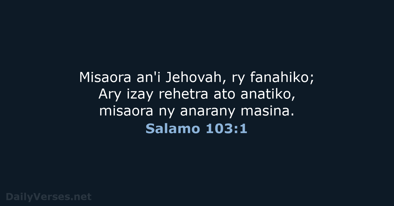 Salamo 103:1 - MG1865