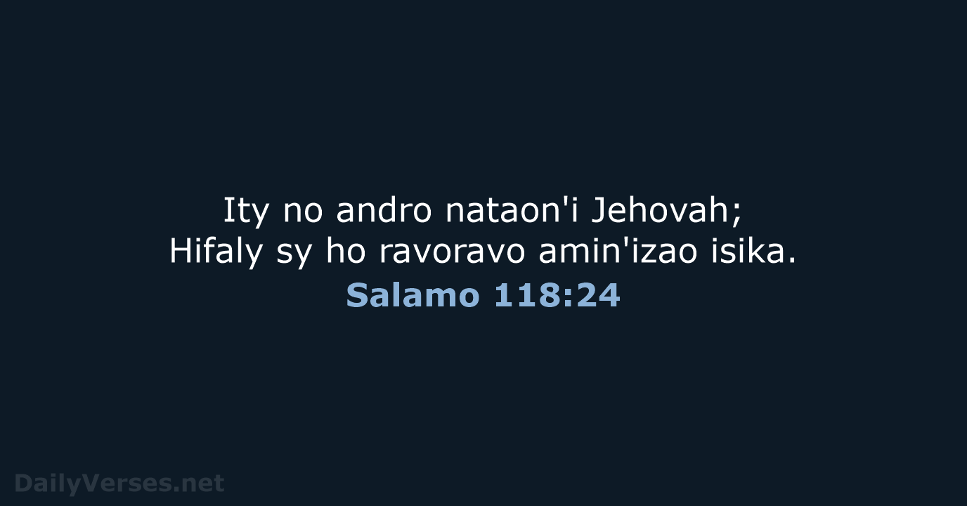 Salamo 118:24 - MG1865