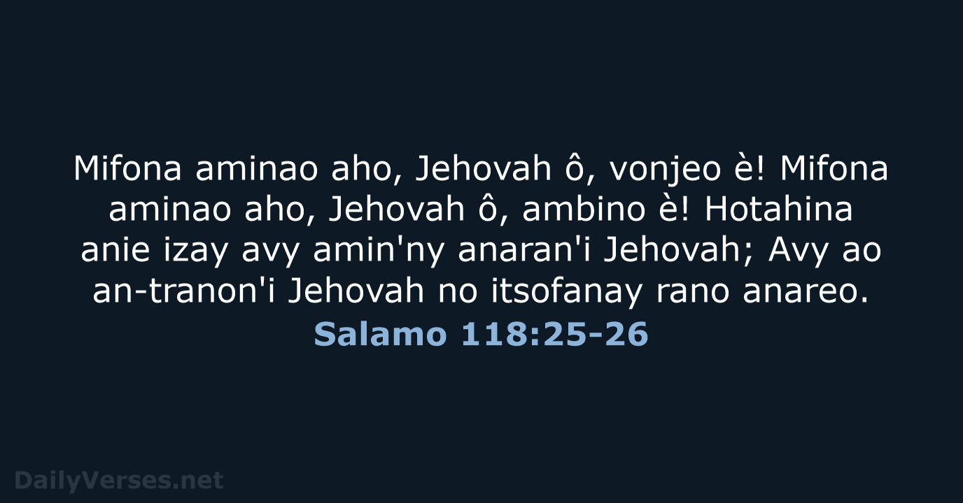 Salamo 118:25-26 - MG1865