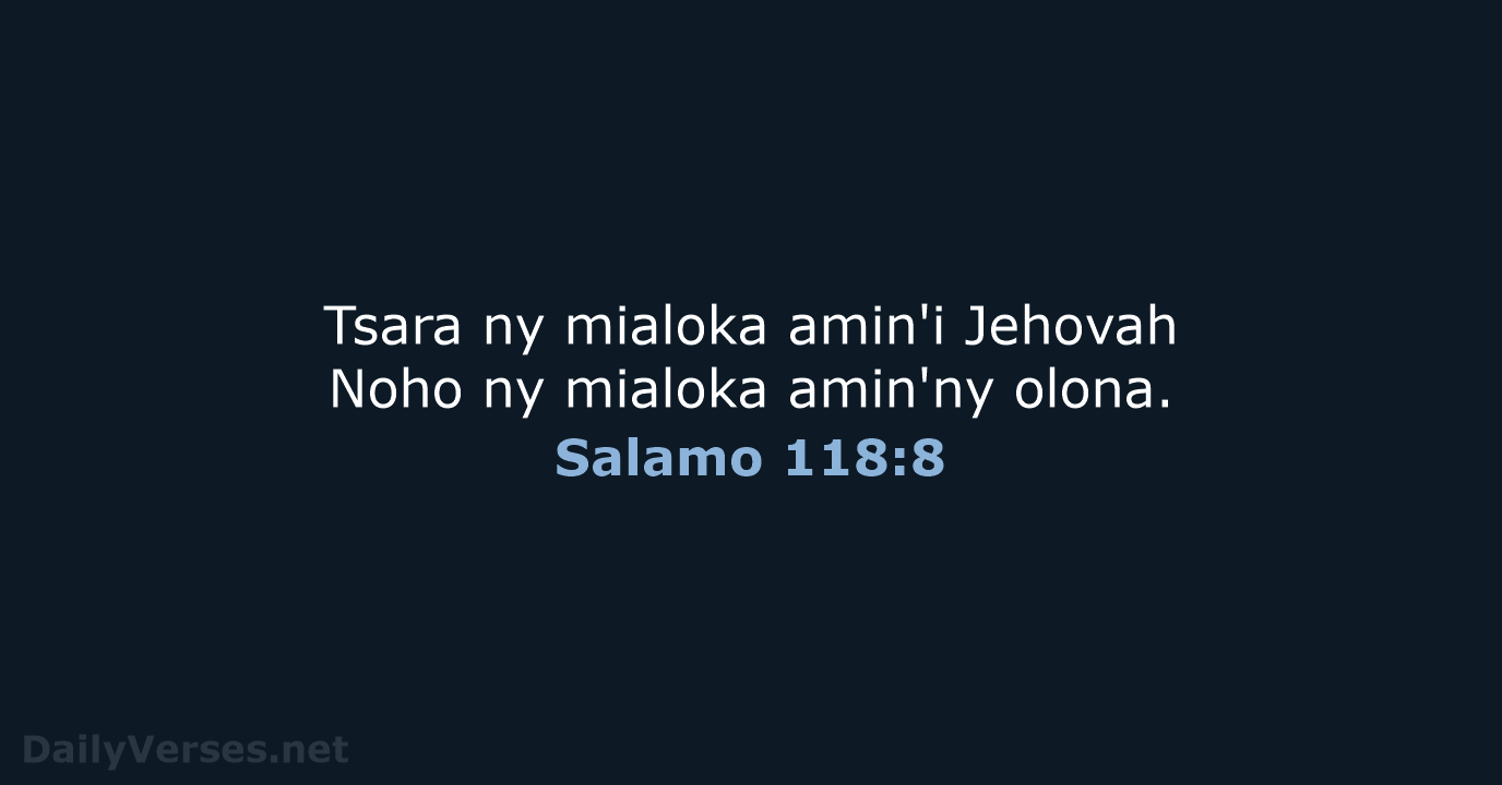 Salamo 118:8 - MG1865