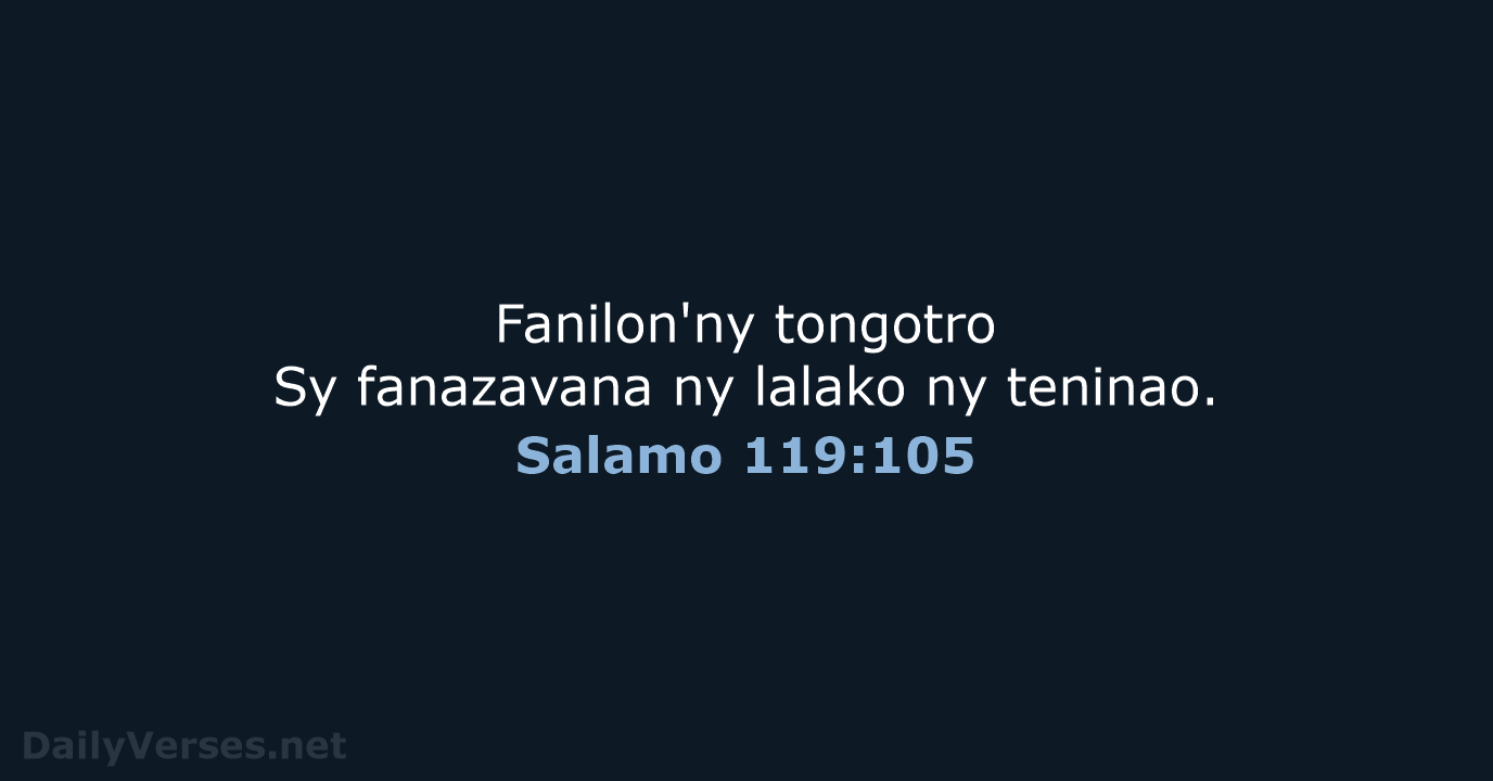 Salamo 119:105 - MG1865