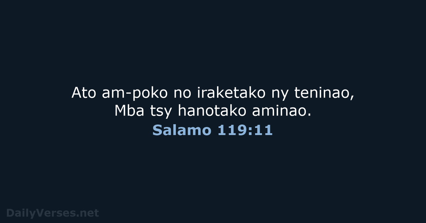 Salamo 119:11 - MG1865