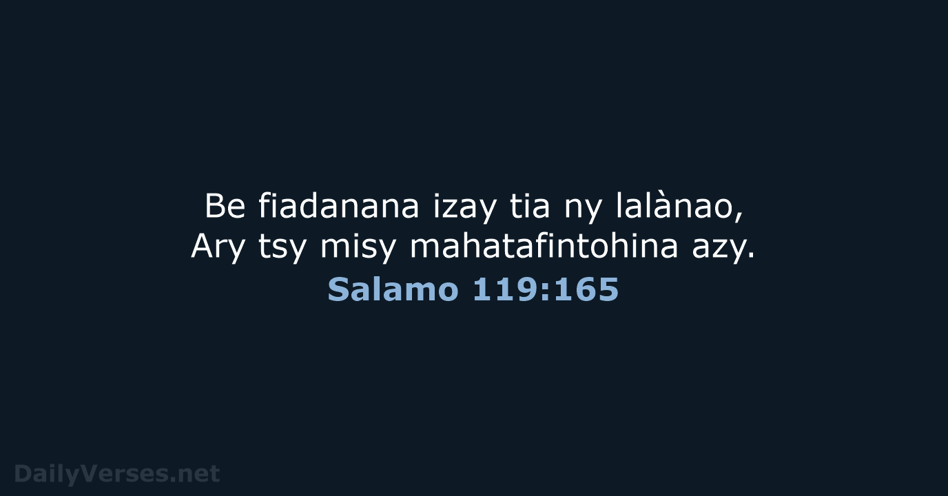 Salamo 119:165 - MG1865