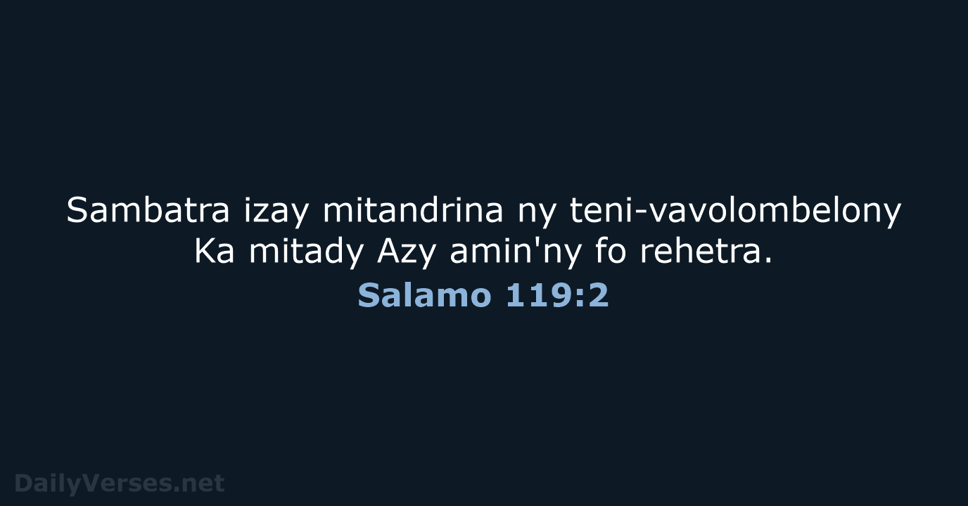 Salamo 119:2 - MG1865