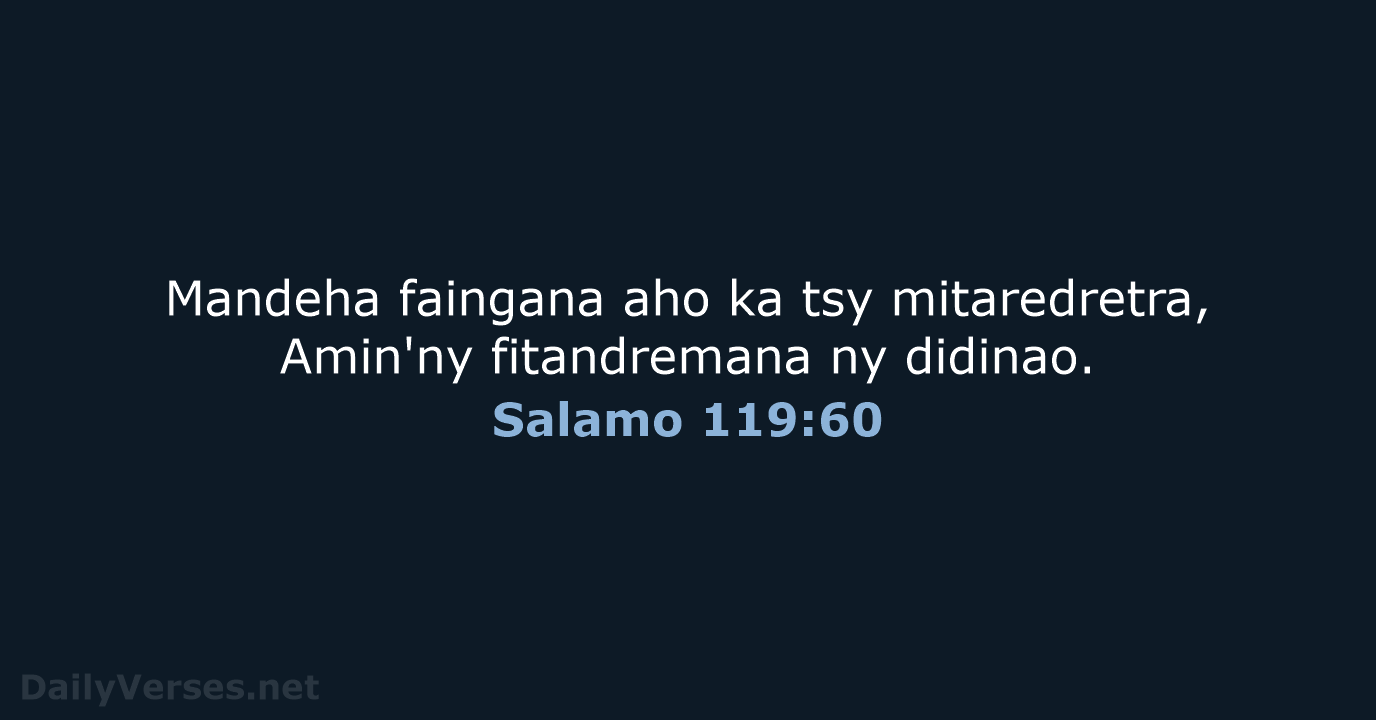Salamo 119:60 - MG1865