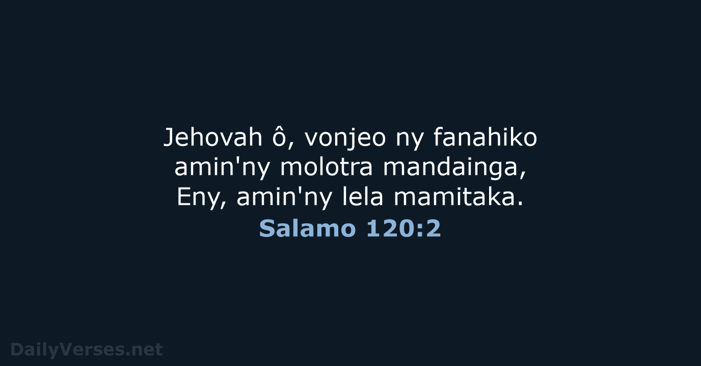Salamo 120:2 - MG1865