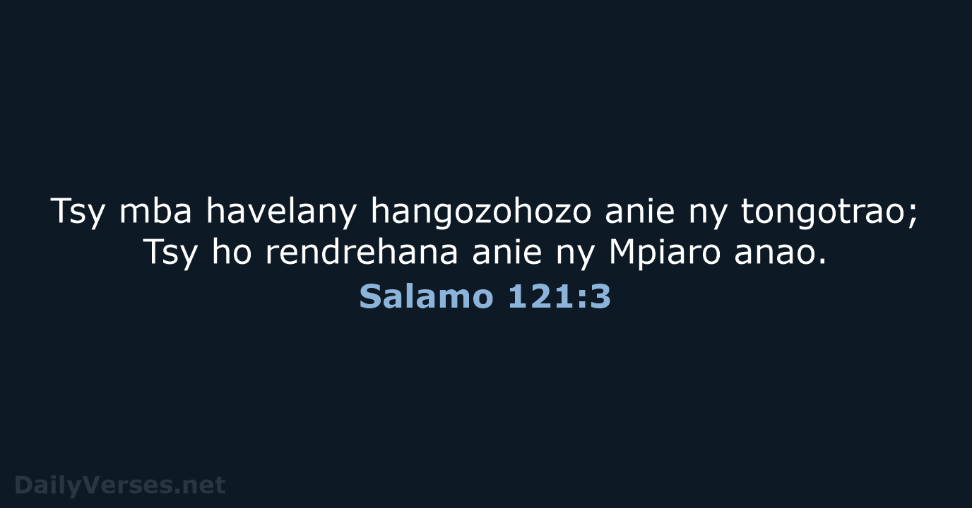 Salamo 121:3 - MG1865