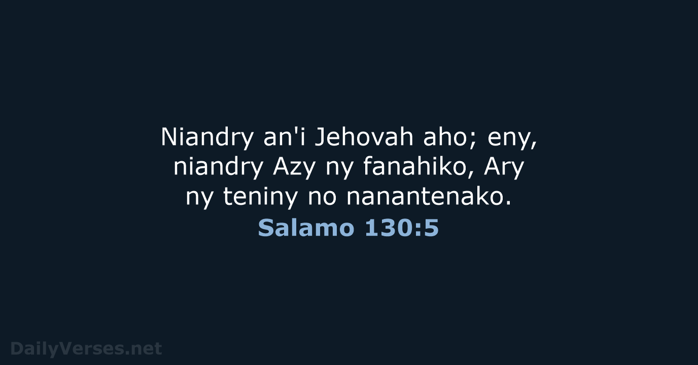 Salamo 130:5 - MG1865
