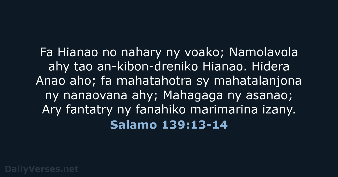 Salamo 139:13-14 - MG1865