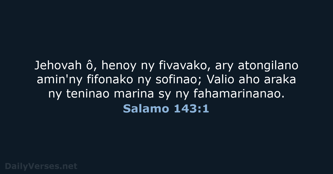 Salamo 143:1 - MG1865