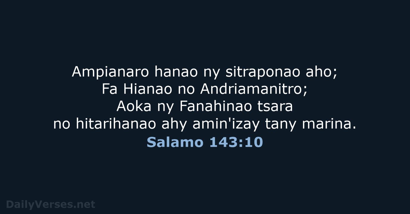 Salamo 143:10 - MG1865