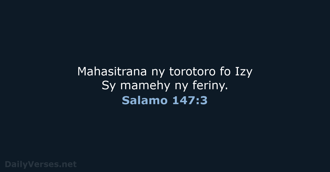 Salamo 147:3 - MG1865