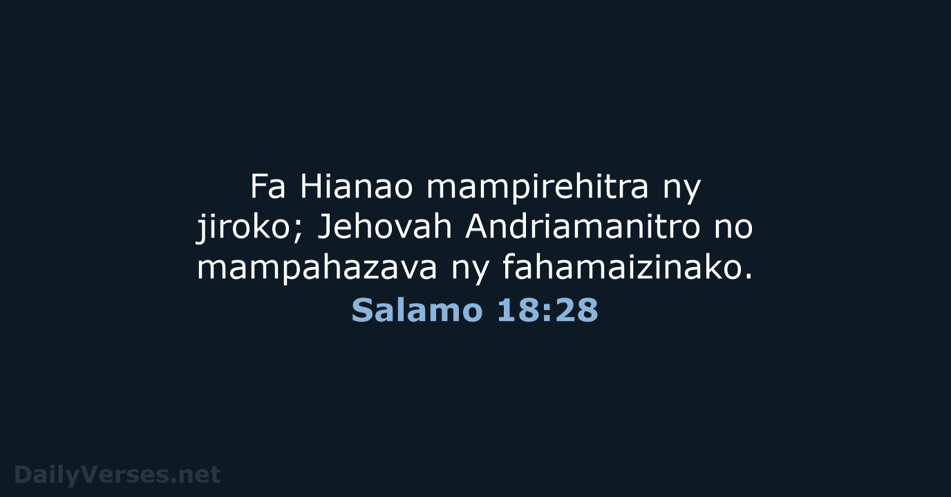 Salamo 18:28 - MG1865