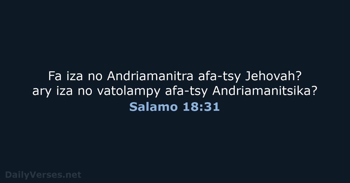 Salamo 18:31 - MG1865