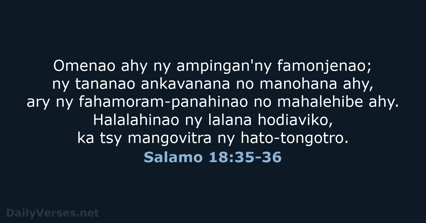 Salamo 18:35-36 - MG1865